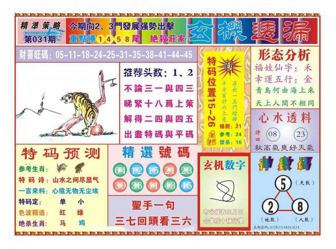 031期玄机透漏（新图）[图]